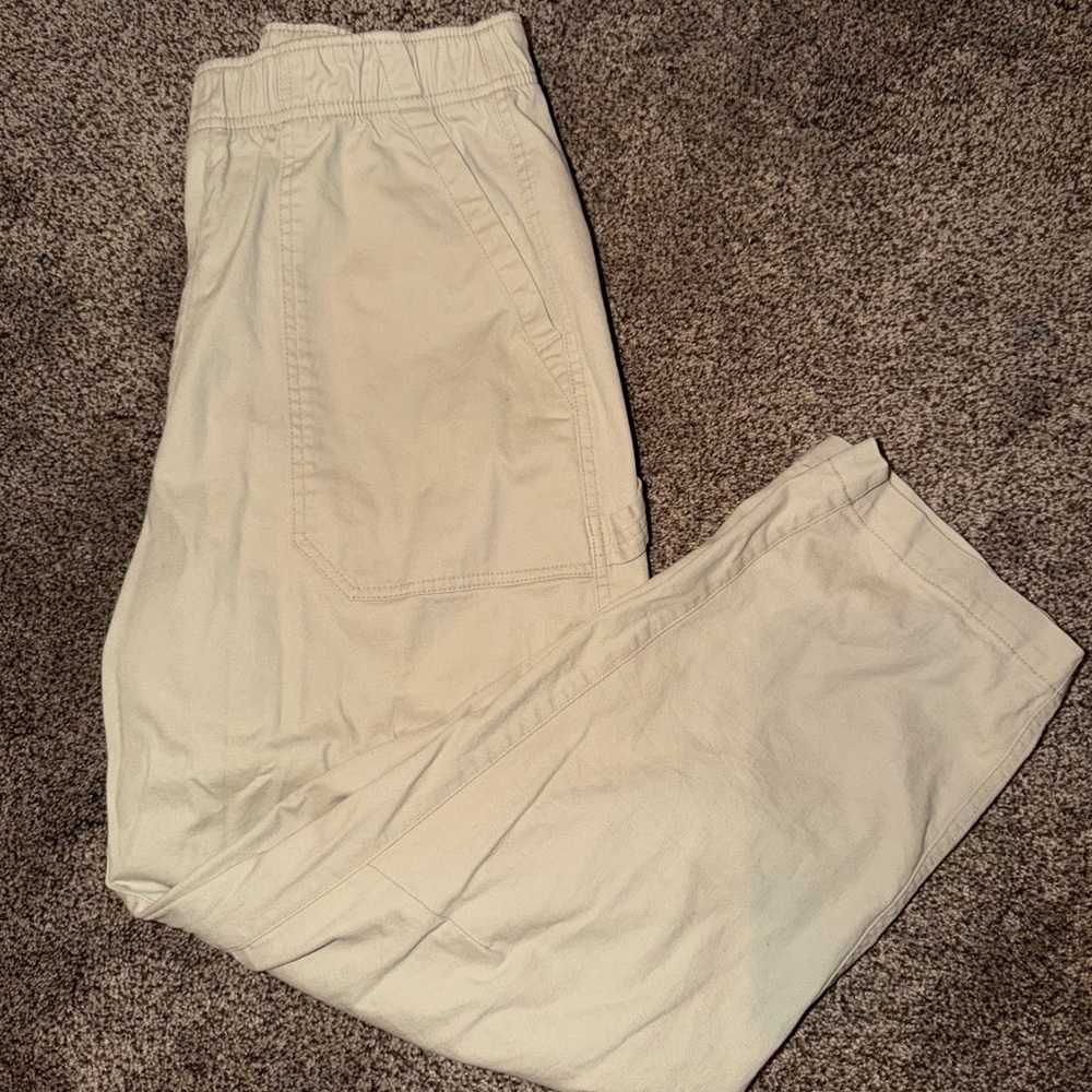 Old Navy Beige Cargo Jogger Pants